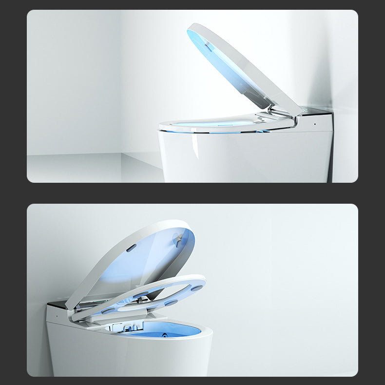 Modern Floor Mount Urine Toilet White Siphon Jet Toilet Bowl with Toilet Seat Clearhalo 'Bathroom Remodel & Bathroom Fixtures' 'Home Improvement' 'home_improvement' 'home_improvement_toilets' 'Toilets & Bidets' 'Toilets' 6111587