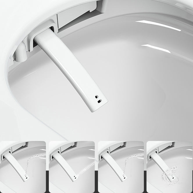 Modern Floor Mount Urine Toilet White Siphon Jet Toilet Bowl with Toilet Seat Clearhalo 'Bathroom Remodel & Bathroom Fixtures' 'Home Improvement' 'home_improvement' 'home_improvement_toilets' 'Toilets & Bidets' 'Toilets' 6111589