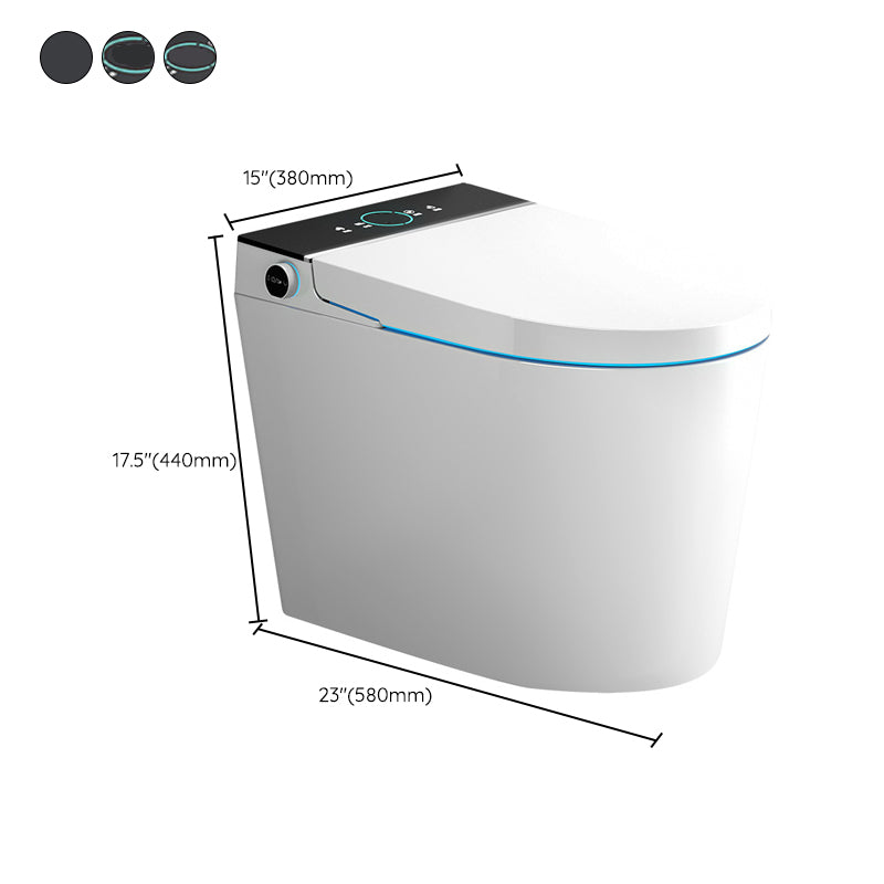 Modern Floor Mount Urine Toilet White Siphon Jet Toilet Bowl with Toilet Seat Clearhalo 'Bathroom Remodel & Bathroom Fixtures' 'Home Improvement' 'home_improvement' 'home_improvement_toilets' 'Toilets & Bidets' 'Toilets' 6111596