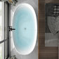 Soaking Oval Freestanding Bathtub Modern Acrylic Bathtub with Overflow Trim Clearhalo 'Bathroom Remodel & Bathroom Fixtures' 'Bathtubs' 'Home Improvement' 'home_improvement' 'home_improvement_bathtubs' 'Showers & Bathtubs' 6116004