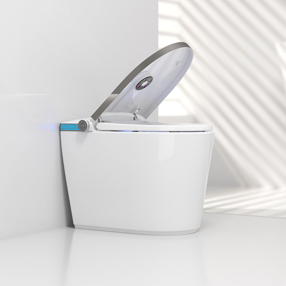 Modern All-In-One Toilet Bowl Siphon Jet Toilet with Soft-Close Seat for Bathroom Clearhalo 'Bathroom Remodel & Bathroom Fixtures' 'Home Improvement' 'home_improvement' 'home_improvement_toilets' 'Toilets & Bidets' 'Toilets' 6118057