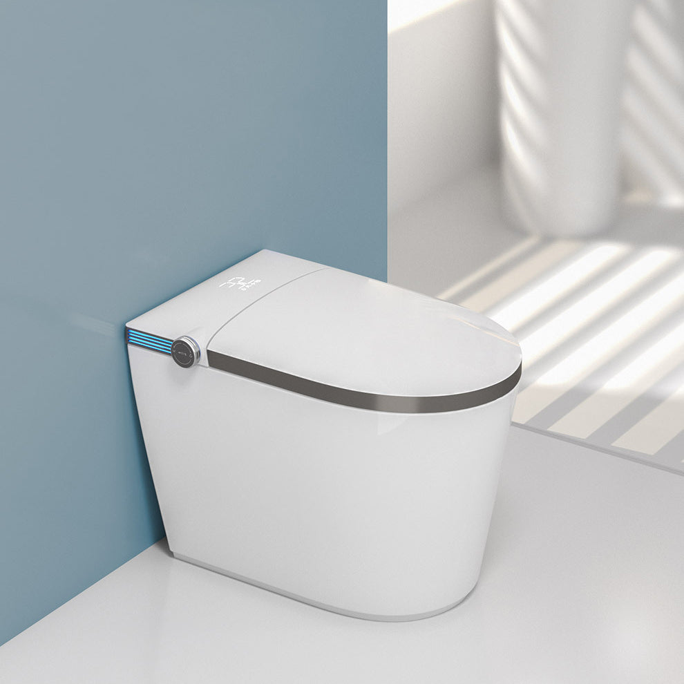 Modern All-In-One Toilet Bowl Siphon Jet Toilet with Soft-Close Seat for Bathroom Clearhalo 'Bathroom Remodel & Bathroom Fixtures' 'Home Improvement' 'home_improvement' 'home_improvement_toilets' 'Toilets & Bidets' 'Toilets' 6118059