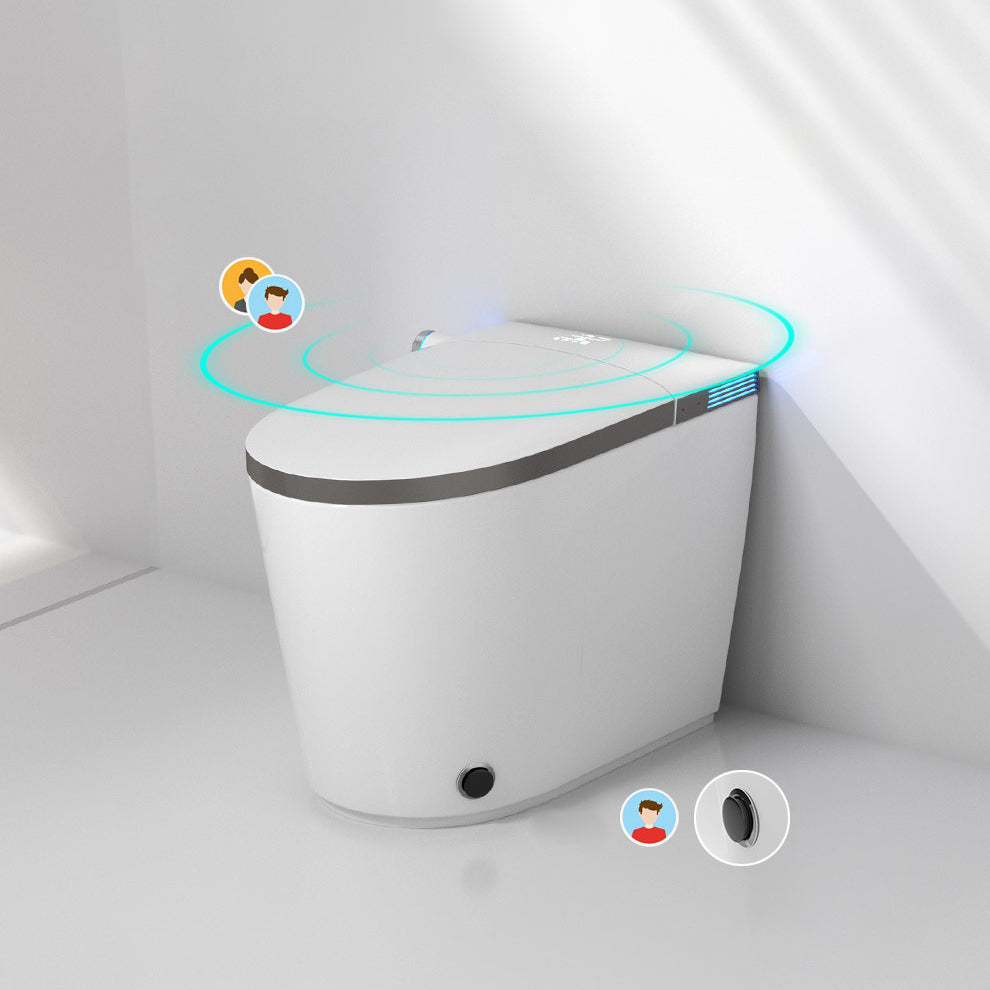 Modern All-In-One Toilet Bowl Siphon Jet Toilet with Soft-Close Seat for Bathroom Clearhalo 'Bathroom Remodel & Bathroom Fixtures' 'Home Improvement' 'home_improvement' 'home_improvement_toilets' 'Toilets & Bidets' 'Toilets' 6118076