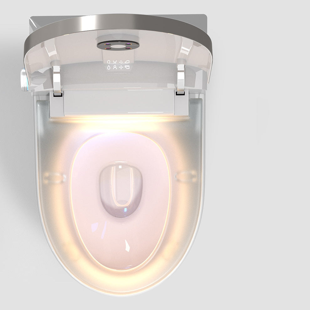 Modern All-In-One Toilet Bowl Siphon Jet Toilet with Soft-Close Seat for Bathroom Clearhalo 'Bathroom Remodel & Bathroom Fixtures' 'Home Improvement' 'home_improvement' 'home_improvement_toilets' 'Toilets & Bidets' 'Toilets' 6118080