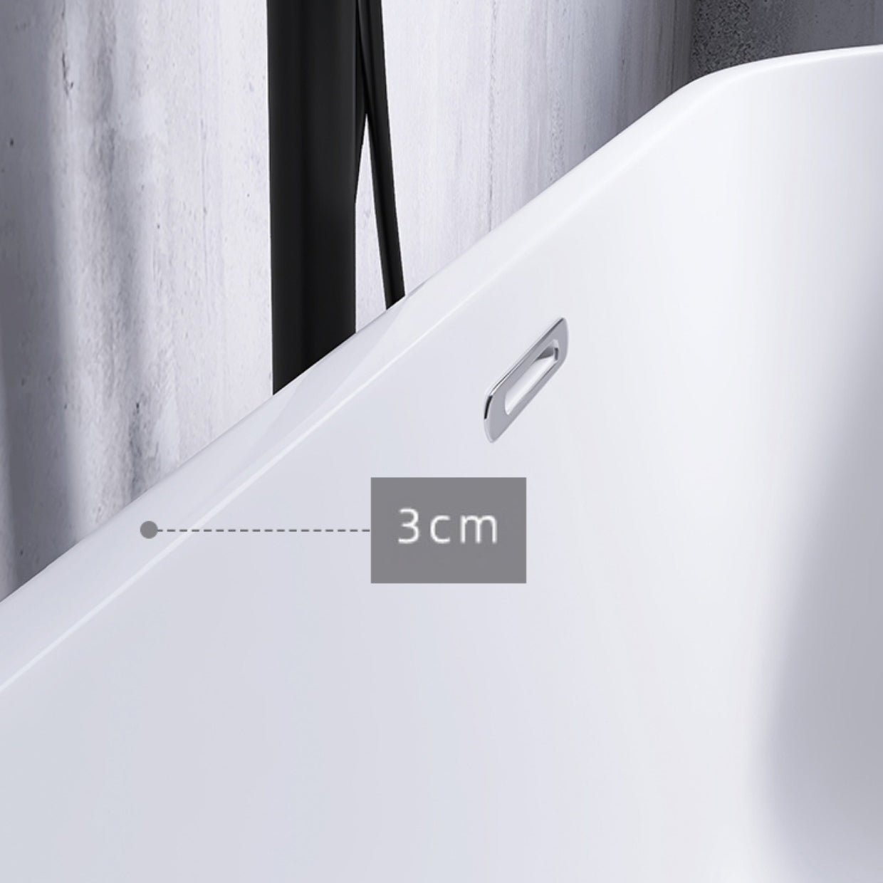 Modern White Stand Alone Bathtub Oval Acrylic Soaking Bathtub without Holes Clearhalo 'Bathroom Remodel & Bathroom Fixtures' 'Bathtubs' 'Home Improvement' 'home_improvement' 'home_improvement_bathtubs' 'Showers & Bathtubs' 6124195