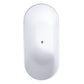 Modern White Stand Alone Bathtub Oval Acrylic Soaking Bathtub without Holes Clearhalo 'Bathroom Remodel & Bathroom Fixtures' 'Bathtubs' 'Home Improvement' 'home_improvement' 'home_improvement_bathtubs' 'Showers & Bathtubs' 6124201