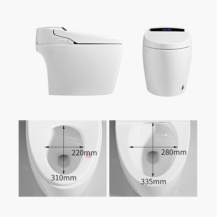 Modern Concealed Tank Toilet Bowl Siphon Jet Toilet with Slow Close Seat for Bathroom Clearhalo 'Bathroom Remodel & Bathroom Fixtures' 'Home Improvement' 'home_improvement' 'home_improvement_toilets' 'Toilets & Bidets' 'Toilets' 6127374