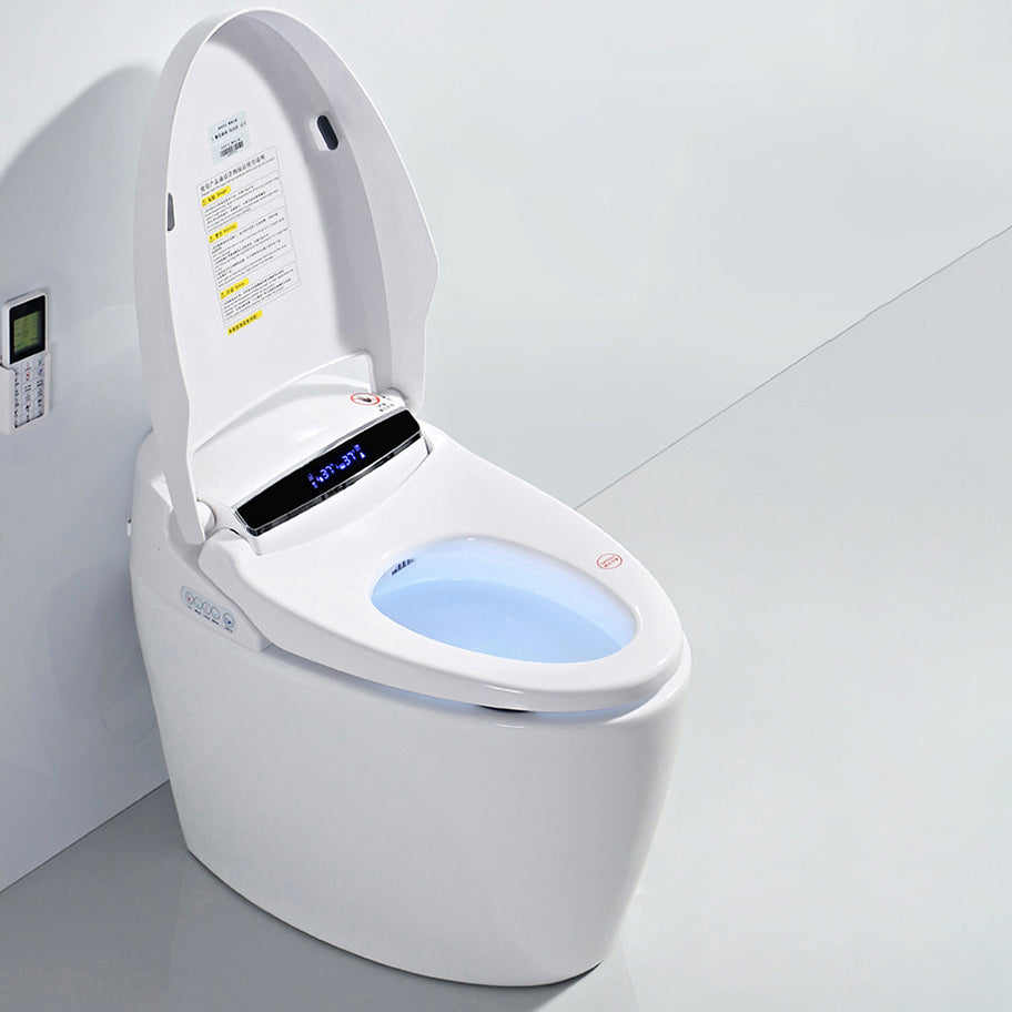 Modern Concealed Tank Toilet Bowl Siphon Jet Toilet with Slow Close Seat for Bathroom Clearhalo 'Bathroom Remodel & Bathroom Fixtures' 'Home Improvement' 'home_improvement' 'home_improvement_toilets' 'Toilets & Bidets' 'Toilets' 6127377