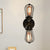 Black/Bronze Caged Sconce Light Antique Style Wrought Iron 2 Lights Mini Wall Lamp for Dining Room Bronze Clearhalo 'Art deco wall lights' 'Cast Iron' 'Glass' 'Industrial wall lights' 'Industrial' 'Middle century wall lights' 'Modern wall lights' 'Modern' 'Rustic wall lights' 'Tiffany' 'Traditional wall lights' 'Wall Lamps & Sconces' 'Wall Lights' Lighting' 612756