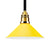 Yellow/Blue/Green Tapered Shade Contemporary Metal 1 Bulb Living Room Hanging Pendant Light with Adjustable Cord Yellow Clearhalo 'Art Deco Pendants' 'Cast Iron' 'Ceiling Lights' 'Ceramic' 'Crystal' 'Industrial Pendants' 'Industrial' 'Metal' 'Middle Century Pendants' 'Pendant Lights' 'Pendants' 'Tiffany' Lighting' 61304