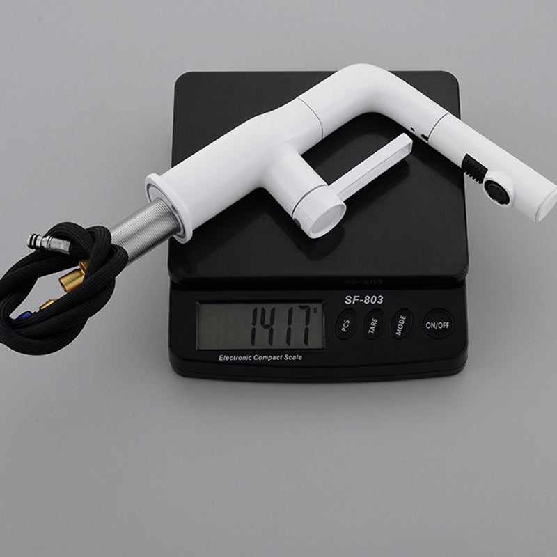 Adjustable 1 Handle Vessel Faucet Circular Lever Handles Faucet for Bathroom Clearhalo 'Bathroom Remodel & Bathroom Fixtures' 'Bathroom Sink Faucets' 'Bathroom Sinks & Faucet Components' 'bathroom_sink_faucets' 'Home Improvement' 'home_improvement' 'home_improvement_bathroom_sink_faucets' 6131550