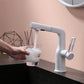 Adjustable 1 Handle Vessel Faucet Circular Lever Handles Faucet for Bathroom Clearhalo 'Bathroom Remodel & Bathroom Fixtures' 'Bathroom Sink Faucets' 'Bathroom Sinks & Faucet Components' 'bathroom_sink_faucets' 'Home Improvement' 'home_improvement' 'home_improvement_bathroom_sink_faucets' 6131552