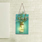 Clear Bottle Led Wall Sconce with Plant Decoration Rustic Wall Mount Light in Teal Clearhalo 'Wall Lamps & Sconces' 'Wall Lights' Lighting' 613408