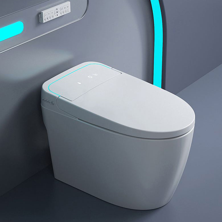 Concealed Tank Modern Toilet Heated Seat One-Piece Flush Toilet with Slow Close Seat Clearhalo 'Bathroom Remodel & Bathroom Fixtures' 'Home Improvement' 'home_improvement' 'home_improvement_toilets' 'Toilets & Bidets' 'Toilets' 6135511