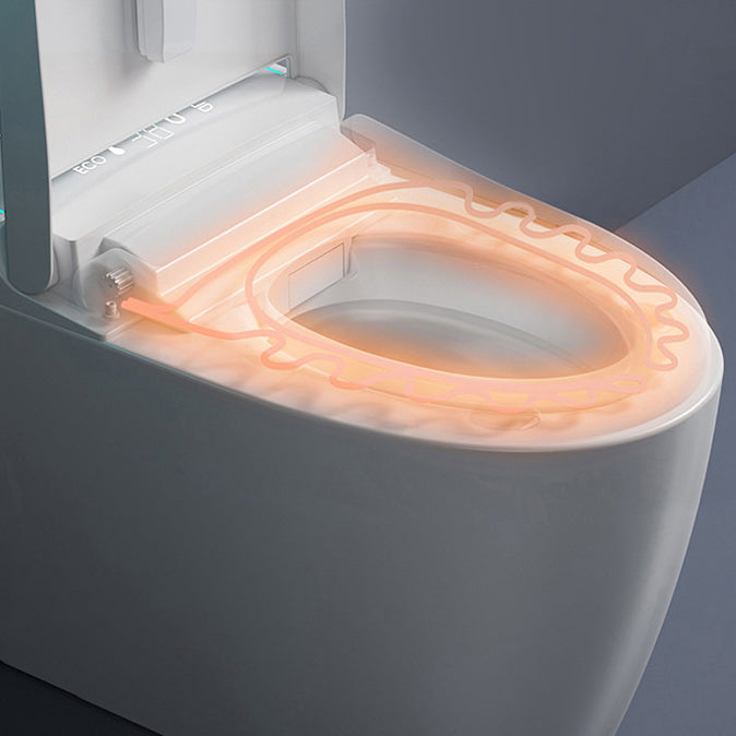 Concealed Tank Modern Toilet Heated Seat One-Piece Flush Toilet with Slow Close Seat Clearhalo 'Bathroom Remodel & Bathroom Fixtures' 'Home Improvement' 'home_improvement' 'home_improvement_toilets' 'Toilets & Bidets' 'Toilets' 6135530