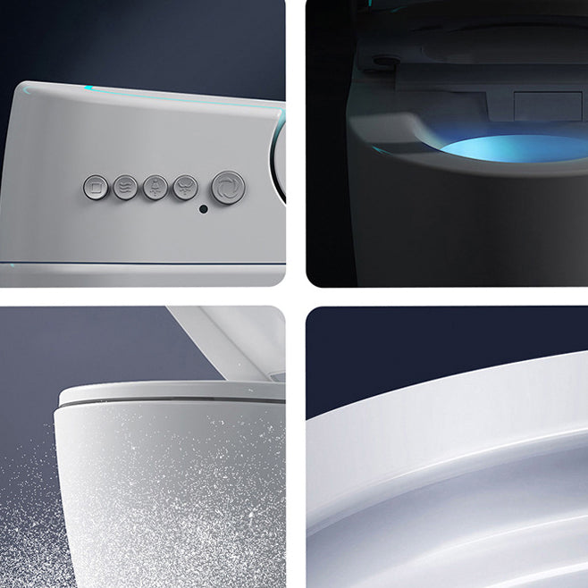 Concealed Tank Modern Toilet Heated Seat One-Piece Flush Toilet with Slow Close Seat Clearhalo 'Bathroom Remodel & Bathroom Fixtures' 'Home Improvement' 'home_improvement' 'home_improvement_toilets' 'Toilets & Bidets' 'Toilets' 6135534