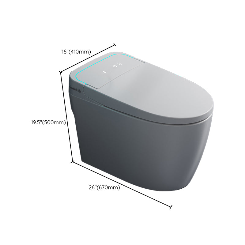 Concealed Tank Modern Toilet Heated Seat One-Piece Flush Toilet with Slow Close Seat Clearhalo 'Bathroom Remodel & Bathroom Fixtures' 'Home Improvement' 'home_improvement' 'home_improvement_toilets' 'Toilets & Bidets' 'Toilets' 6135538