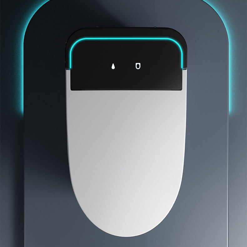 Modern Floor Mount Skirted Toilet Bowl Siphon Jet Toilet with Seat for Bathroom Clearhalo 'Bathroom Remodel & Bathroom Fixtures' 'Home Improvement' 'home_improvement' 'home_improvement_toilets' 'Toilets & Bidets' 'Toilets' 6135544