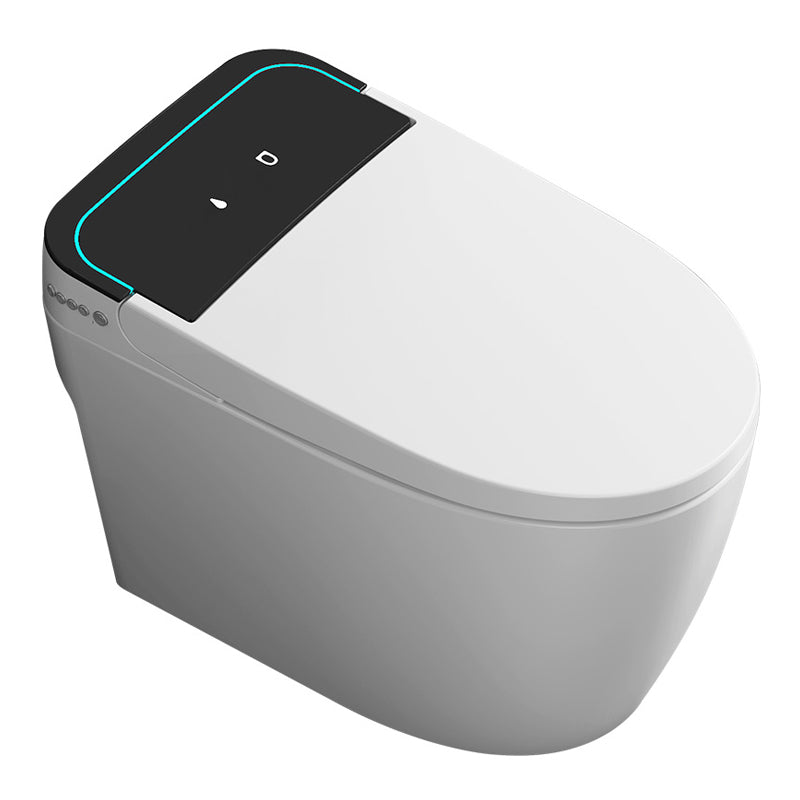 Modern Floor Mount Skirted Toilet Bowl Siphon Jet Toilet with Seat for Bathroom Clearhalo 'Bathroom Remodel & Bathroom Fixtures' 'Home Improvement' 'home_improvement' 'home_improvement_toilets' 'Toilets & Bidets' 'Toilets' 6135545