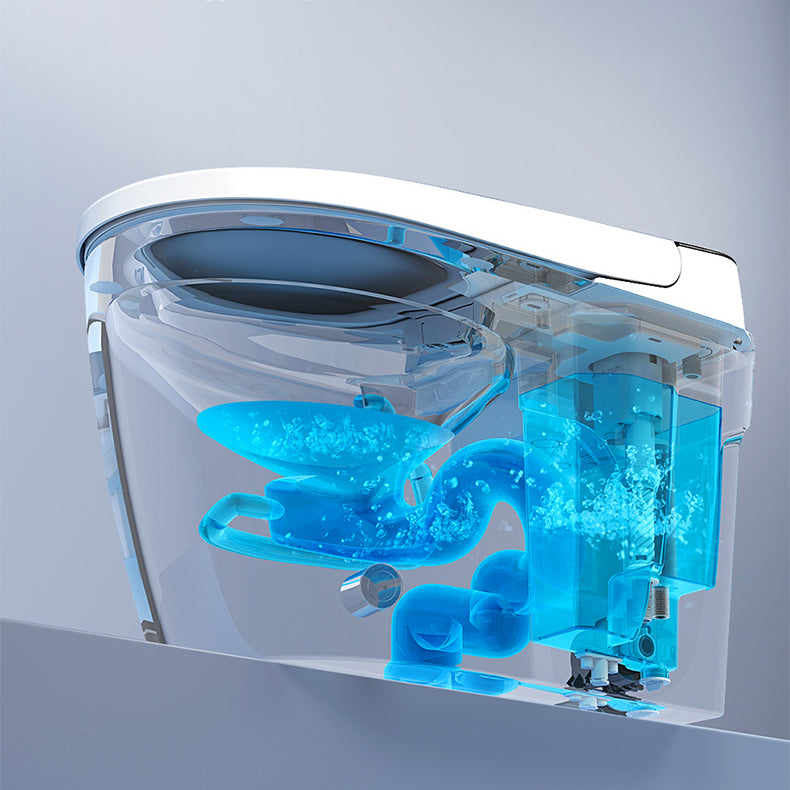 Modern Floor Mount Skirted Toilet Bowl Siphon Jet Toilet with Seat for Bathroom Clearhalo 'Bathroom Remodel & Bathroom Fixtures' 'Home Improvement' 'home_improvement' 'home_improvement_toilets' 'Toilets & Bidets' 'Toilets' 6135549