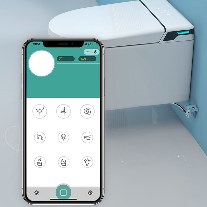 All-In-One Wall Mount Toilet Porcelain Contemporary Toilet Bowl Clearhalo 'Bathroom Remodel & Bathroom Fixtures' 'Home Improvement' 'home_improvement' 'home_improvement_toilets' 'Toilets & Bidets' 'Toilets' 6135585