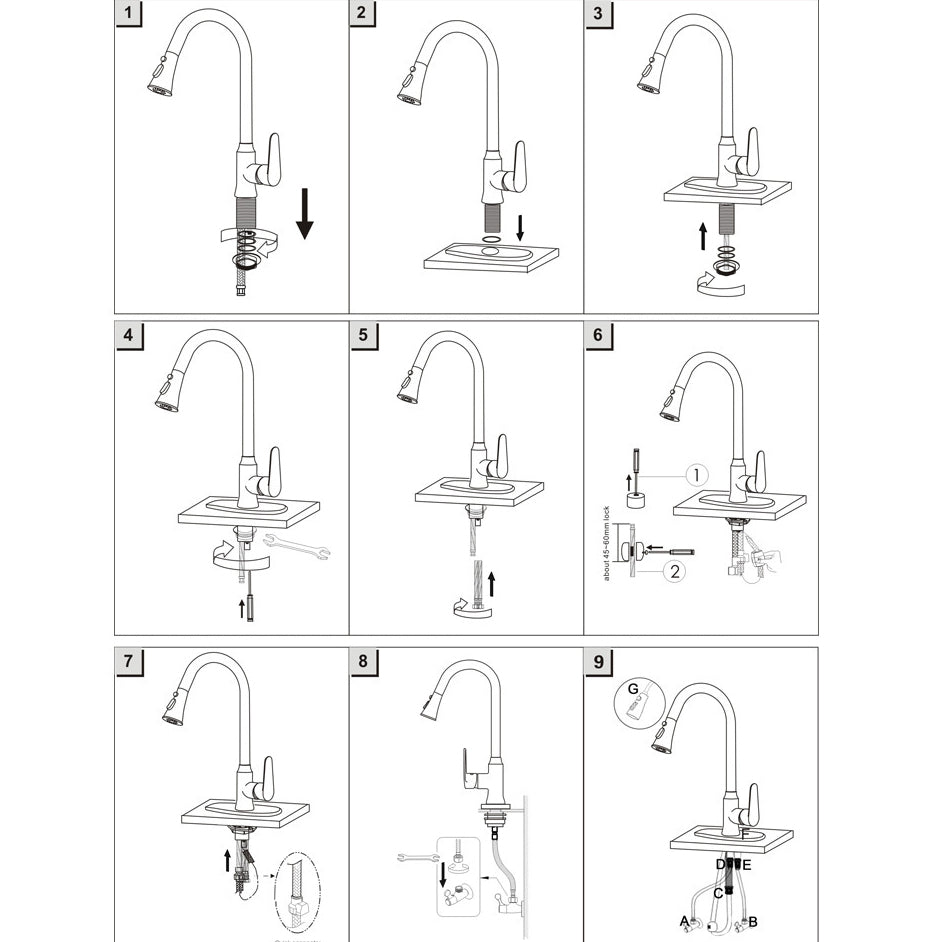 Modern 1-Handle Faucets Pull down Copper with Water Dispenser Standard Kitchen Faucets Clearhalo 'Home Improvement' 'home_improvement' 'home_improvement_kitchen_faucets' 'Kitchen Faucets' 'Kitchen Remodel & Kitchen Fixtures' 'Kitchen Sinks & Faucet Components' 'kitchen_faucets' 6136910