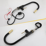 Modern Style Kitchen Faucet Stainless Steel 1-Handle Gooseneck Kitchen Faucet Clearhalo 'Home Improvement' 'home_improvement' 'home_improvement_kitchen_faucets' 'Kitchen Faucets' 'Kitchen Remodel & Kitchen Fixtures' 'Kitchen Sinks & Faucet Components' 'kitchen_faucets' 6136975