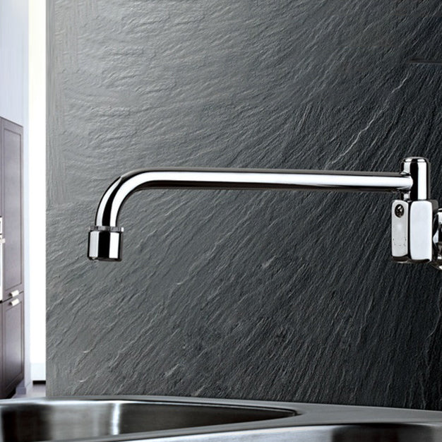 1-Hole Faucet Touchless Single Level Low Profile Pot Filler Kitchen Faucet 12" Clearhalo 'Home Improvement' 'home_improvement' 'home_improvement_kitchen_faucets' 'Kitchen Faucets' 'Kitchen Remodel & Kitchen Fixtures' 'Kitchen Sinks & Faucet Components' 'kitchen_faucets' 6136992