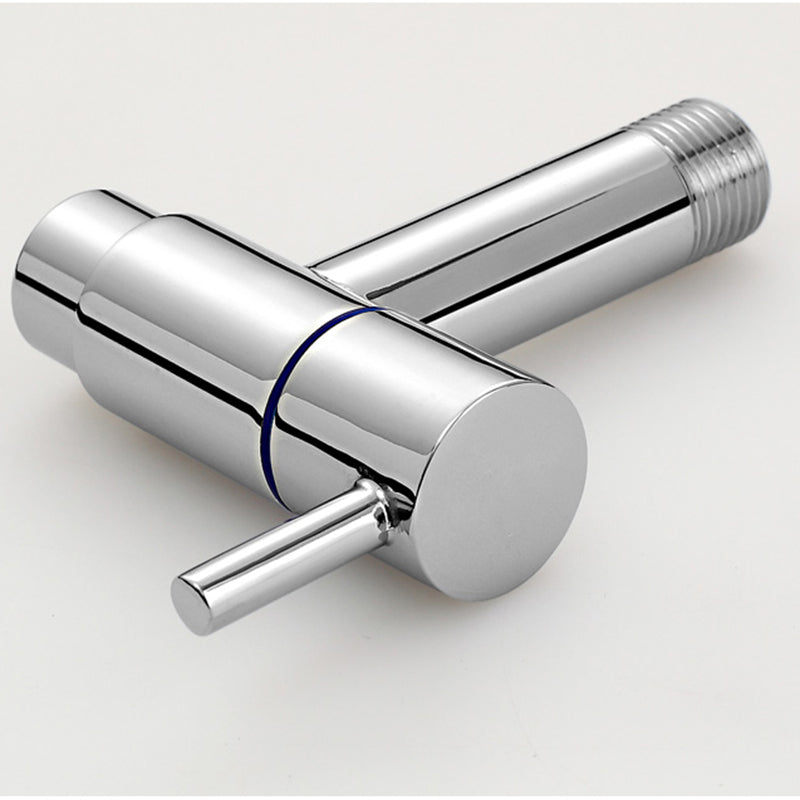 Contemporary Wall Mounted Bathroom Faucet Single Hole Low Arc Solid Brass Circular Faucet Clearhalo 'Bathroom Remodel & Bathroom Fixtures' 'Bathroom Sink Faucets' 'Bathroom Sinks & Faucet Components' 'bathroom_sink_faucets' 'Home Improvement' 'home_improvement' 'home_improvement_bathroom_sink_faucets' 6137041