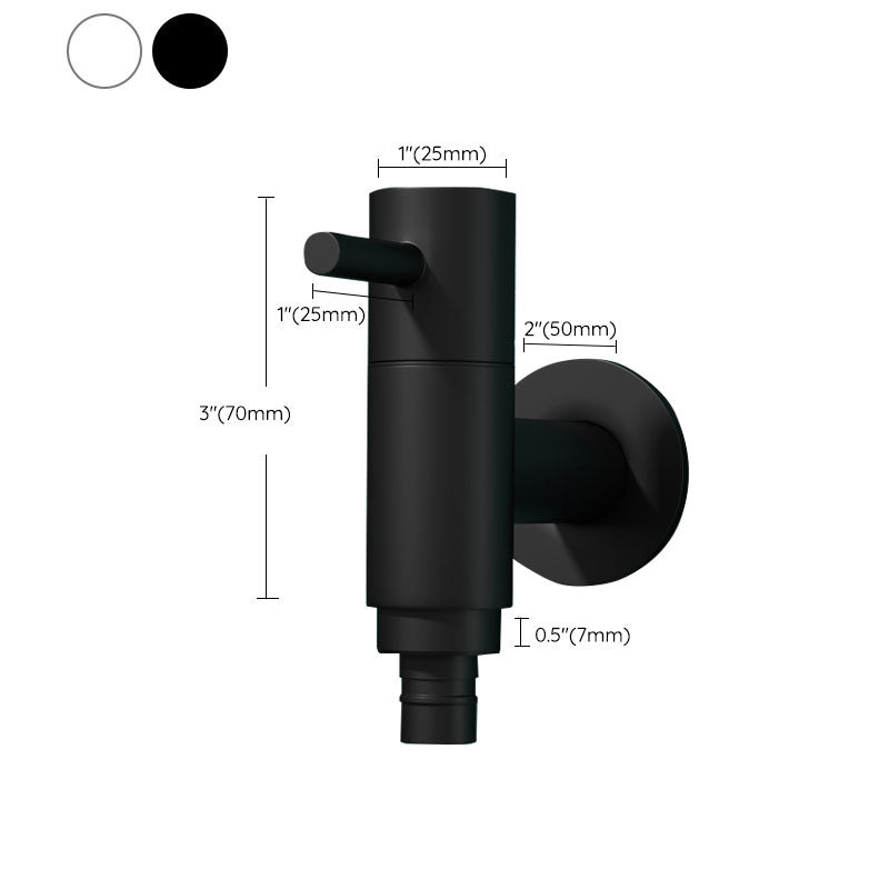 Contemporary Wall Mounted Bathroom Faucet Single Hole Solid Brass Circular Faucet Clearhalo 'Bathroom Remodel & Bathroom Fixtures' 'Bathroom Sink Faucets' 'Bathroom Sinks & Faucet Components' 'bathroom_sink_faucets' 'Home Improvement' 'home_improvement' 'home_improvement_bathroom_sink_faucets' 6139929