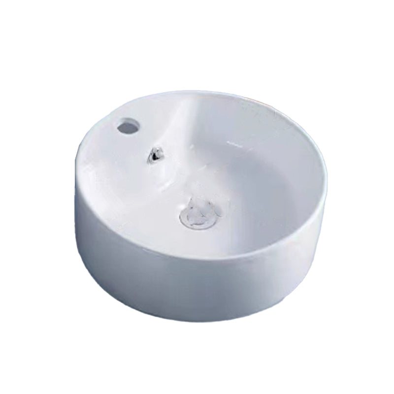 Modern Vessel Bathroom Sink Porcelain White Wash Stand for Bathroom Clearhalo 'Bathroom Remodel & Bathroom Fixtures' 'Bathroom Sinks & Faucet Components' 'Bathroom Sinks' 'bathroom_sink' 'Home Improvement' 'home_improvement' 'home_improvement_bathroom_sink' 6140166