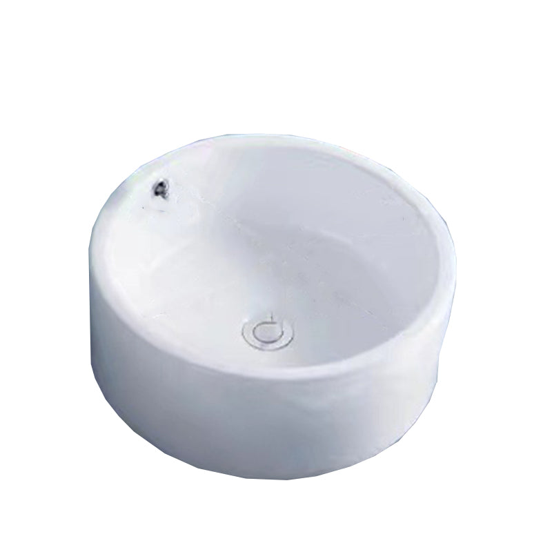 Modern Vessel Bathroom Sink Porcelain White Wash Stand for Bathroom Clearhalo 'Bathroom Remodel & Bathroom Fixtures' 'Bathroom Sinks & Faucet Components' 'Bathroom Sinks' 'bathroom_sink' 'Home Improvement' 'home_improvement' 'home_improvement_bathroom_sink' 6140176