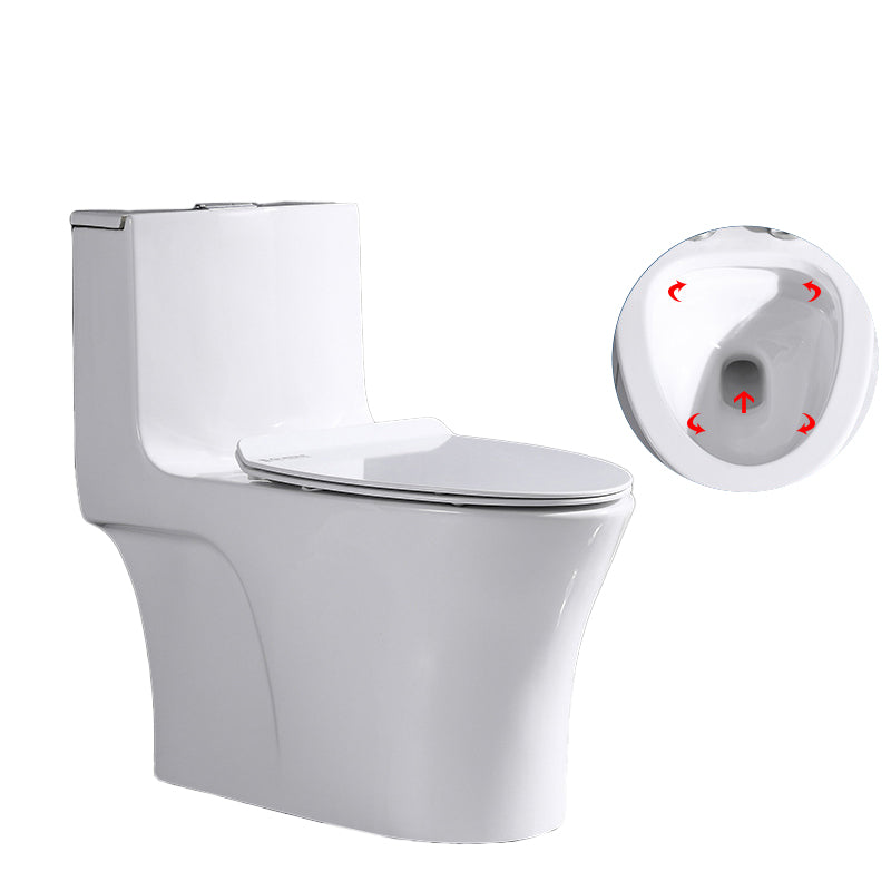 Traditional One Piece Toilet Floor Mounted White Toilet Bowl with Seat for Washroom 15"L x 28"W x 30"H Clearhalo 'Bathroom Remodel & Bathroom Fixtures' 'Home Improvement' 'home_improvement' 'home_improvement_toilets' 'Toilets & Bidets' 'Toilets' 6142399