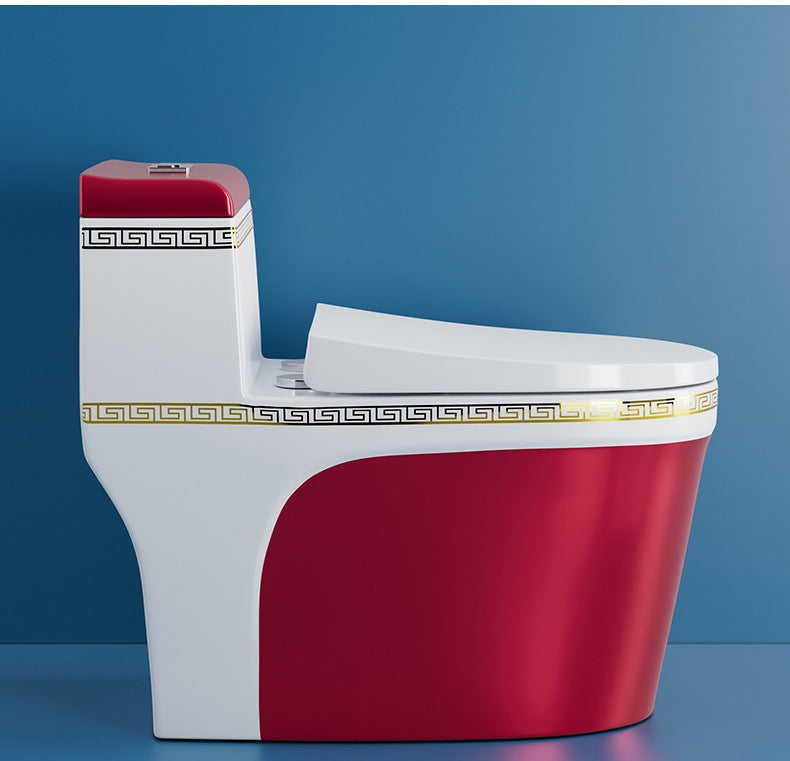 Traditional One Piece Toilet Floor Mounted Toilet Bowl with Slow Close Seat for Washroom Clearhalo 'Bathroom Remodel & Bathroom Fixtures' 'Home Improvement' 'home_improvement' 'home_improvement_toilets' 'Toilets & Bidets' 'Toilets' 6142438