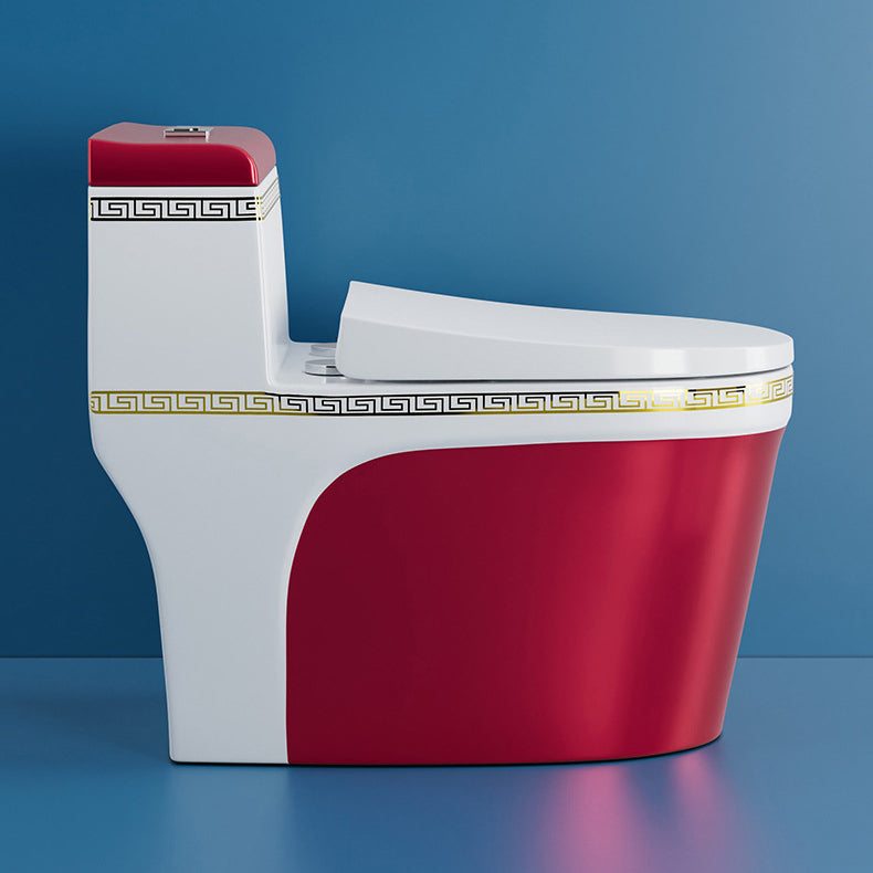 Traditional One Piece Toilet Floor Mounted Toilet Bowl with Slow Close Seat for Washroom Clearhalo 'Bathroom Remodel & Bathroom Fixtures' 'Home Improvement' 'home_improvement' 'home_improvement_toilets' 'Toilets & Bidets' 'Toilets' 6142439