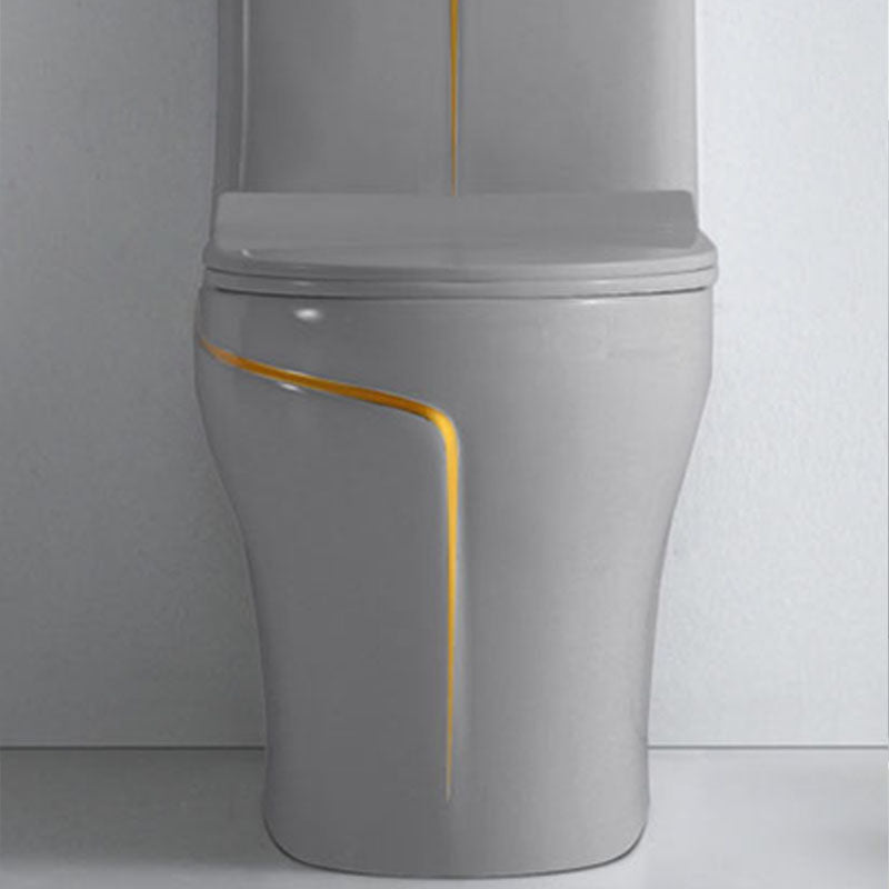 Traditional Floor Mounted Toilet Siphon Jet One-Piece Flush Toilet with Slow Close Seat Clearhalo 'Bathroom Remodel & Bathroom Fixtures' 'Home Improvement' 'home_improvement' 'home_improvement_toilets' 'Toilets & Bidets' 'Toilets' 6142502