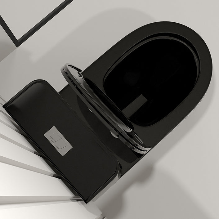 Floor Mount Flush Toilet Traditional Skirted One-Piece Toilet with Slow Close Seat Clearhalo 'Bathroom Remodel & Bathroom Fixtures' 'Home Improvement' 'home_improvement' 'home_improvement_toilets' 'Toilets & Bidets' 'Toilets' 6142539