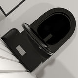 Floor Mount Flush Toilet Traditional Skirted One-Piece Toilet with Slow Close Seat Clearhalo 'Bathroom Remodel & Bathroom Fixtures' 'Home Improvement' 'home_improvement' 'home_improvement_toilets' 'Toilets & Bidets' 'Toilets' 6142539