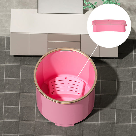 Plastic Round Foldable Bath Tub Soaking Freestanding Bathtub for Bathroom Clearhalo 'Bathroom Remodel & Bathroom Fixtures' 'Bathtubs' 'Home Improvement' 'home_improvement' 'home_improvement_bathtubs' 'Showers & Bathtubs' 6142700