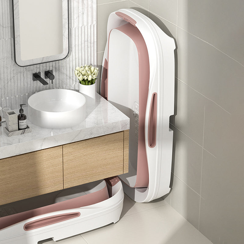 Plastic Rectangular Bath Tub Foldable Soaking Tub with Internal Drain Clearhalo 'Bathroom Remodel & Bathroom Fixtures' 'Bathtubs' 'Home Improvement' 'home_improvement' 'home_improvement_bathtubs' 'Showers & Bathtubs' 6142865