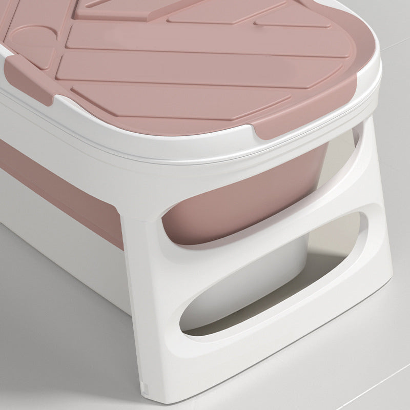 Plastic Rectangular Bath Tub Foldable Soaking Tub with Internal Drain Clearhalo 'Bathroom Remodel & Bathroom Fixtures' 'Bathtubs' 'Home Improvement' 'home_improvement' 'home_improvement_bathtubs' 'Showers & Bathtubs' 6142869