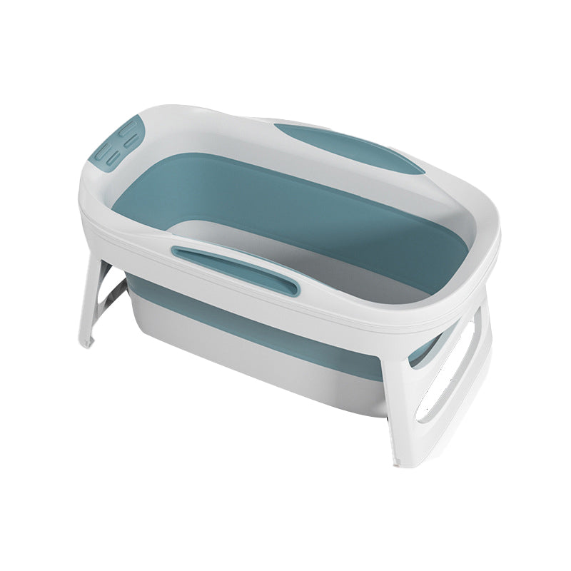 Plastic Rectangular Bath Tub Foldable Soaking Tub with Internal Drain Clearhalo 'Bathroom Remodel & Bathroom Fixtures' 'Bathtubs' 'Home Improvement' 'home_improvement' 'home_improvement_bathtubs' 'Showers & Bathtubs' 6142871