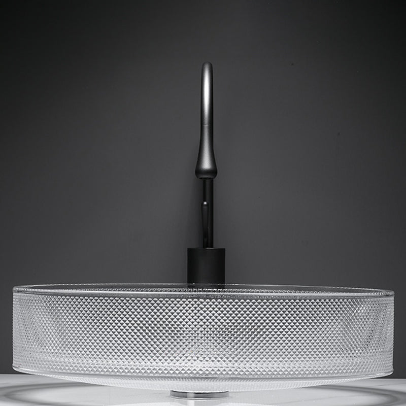 Modern Clear Wash Stand Glass Trough Bathroom Sink for Bathroom Clearhalo 'Bathroom Remodel & Bathroom Fixtures' 'Bathroom Sinks & Faucet Components' 'Bathroom Sinks' 'bathroom_sink' 'Home Improvement' 'home_improvement' 'home_improvement_bathroom_sink' 6149828