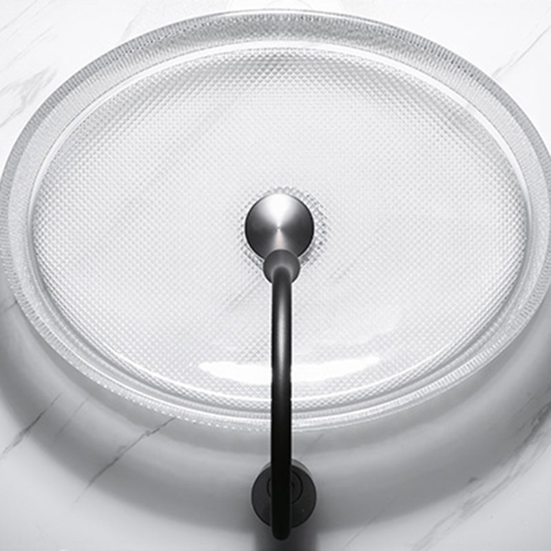 Modern Clear Wash Stand Glass Trough Bathroom Sink for Bathroom Clearhalo 'Bathroom Remodel & Bathroom Fixtures' 'Bathroom Sinks & Faucet Components' 'Bathroom Sinks' 'bathroom_sink' 'Home Improvement' 'home_improvement' 'home_improvement_bathroom_sink' 6149833