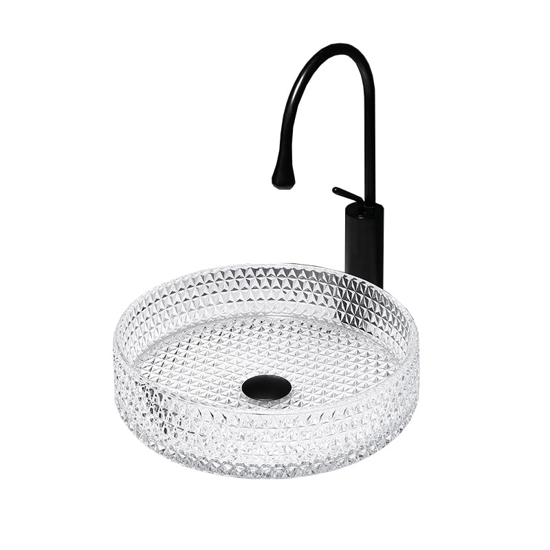 Modern Clear Wash Stand Glass Trough Bathroom Sink for Bathroom Clearhalo 'Bathroom Remodel & Bathroom Fixtures' 'Bathroom Sinks & Faucet Components' 'Bathroom Sinks' 'bathroom_sink' 'Home Improvement' 'home_improvement' 'home_improvement_bathroom_sink' 6149848