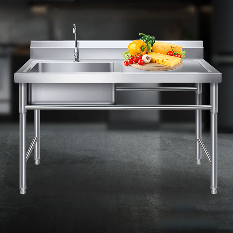 Stainless Steel Sink Undermount Kitchen Sink with Faucet and Base Clearhalo 'Home Improvement' 'home_improvement' 'home_improvement_kitchen_sinks' 'Kitchen Remodel & Kitchen Fixtures' 'Kitchen Sinks & Faucet Components' 'Kitchen Sinks' 'kitchen_sinks' 6150041