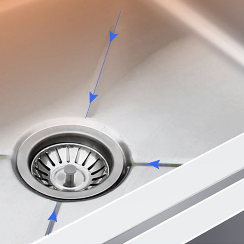 Stainless Steel Sink Undermount Kitchen Sink with Faucet and Base Clearhalo 'Home Improvement' 'home_improvement' 'home_improvement_kitchen_sinks' 'Kitchen Remodel & Kitchen Fixtures' 'Kitchen Sinks & Faucet Components' 'Kitchen Sinks' 'kitchen_sinks' 6150044