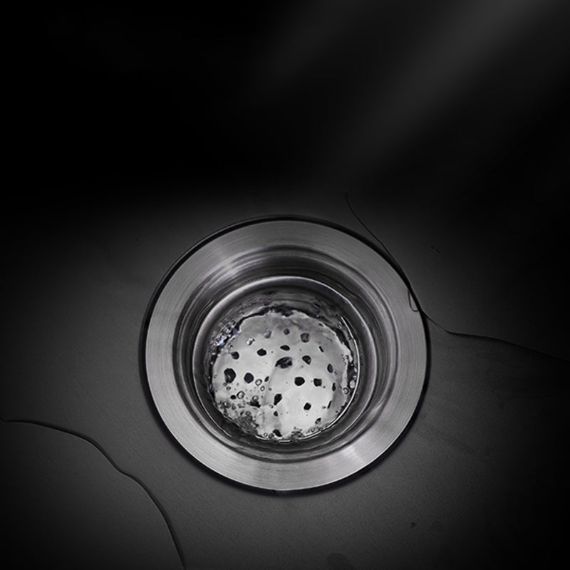 Stainless Steel Kitchen Sink Single Bowl Sink with Faucet and Soap Dispenser Clearhalo 'Home Improvement' 'home_improvement' 'home_improvement_kitchen_sinks' 'Kitchen Remodel & Kitchen Fixtures' 'Kitchen Sinks & Faucet Components' 'Kitchen Sinks' 'kitchen_sinks' 6150367