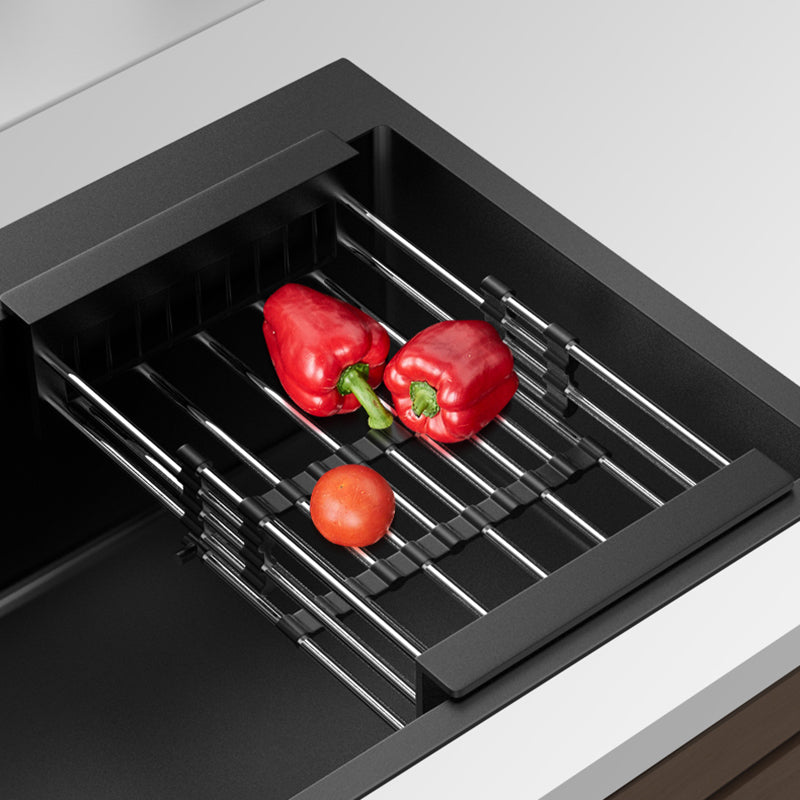 Stainless Steel Kitchen Sink Single Bowl Sink with Faucet and Soap Dispenser Clearhalo 'Home Improvement' 'home_improvement' 'home_improvement_kitchen_sinks' 'Kitchen Remodel & Kitchen Fixtures' 'Kitchen Sinks & Faucet Components' 'Kitchen Sinks' 'kitchen_sinks' 6150370