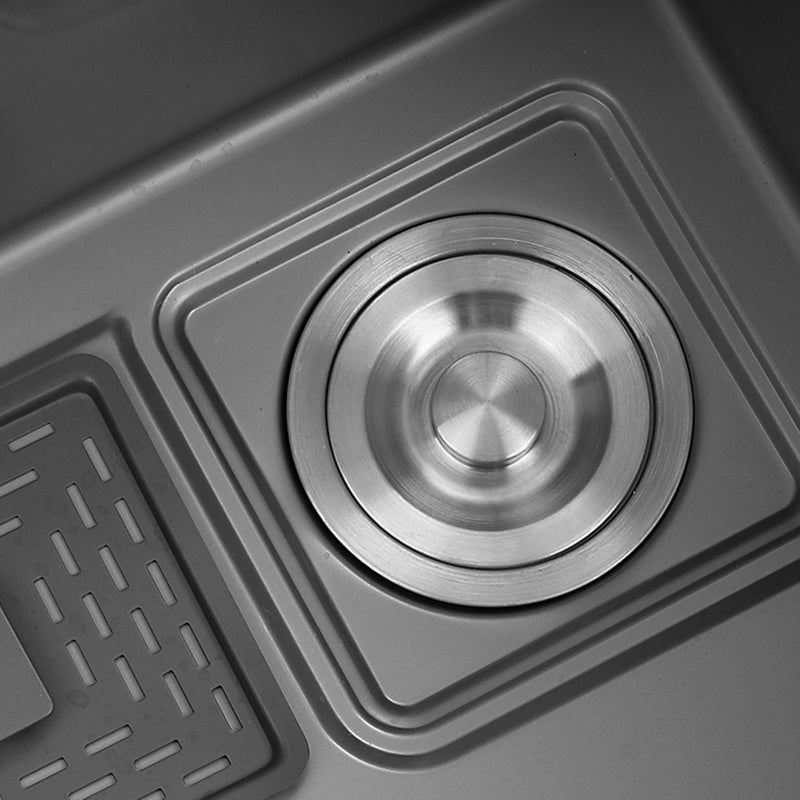 Stainless Steel Kitchen Sink Single Bowl Drop-In Sink with 3 Holes Clearhalo 'Home Improvement' 'home_improvement' 'home_improvement_kitchen_sinks' 'Kitchen Remodel & Kitchen Fixtures' 'Kitchen Sinks & Faucet Components' 'Kitchen Sinks' 'kitchen_sinks' 6150399